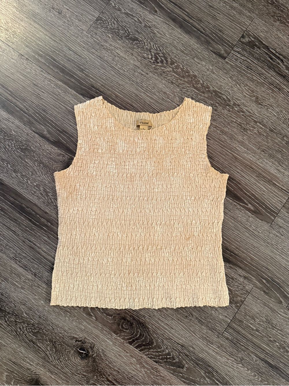 Plisse Vintage Smocked Top
